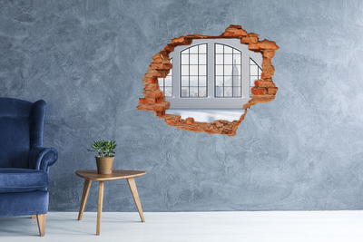 Hole in the wall sticker Abstract background