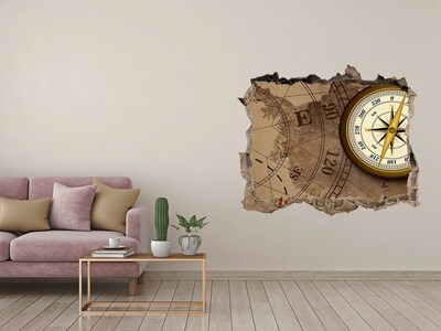 Hole in the wall decal Lost Treasure Map