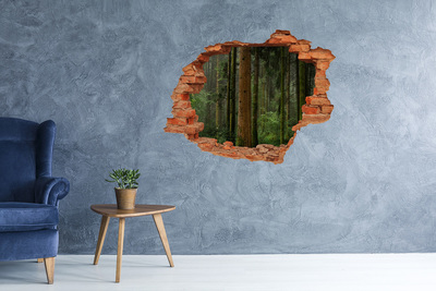Hole in the wall sticker Green Forest in a Hole in the Wall