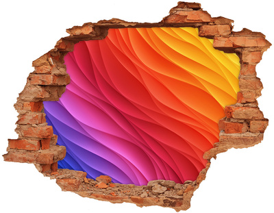 Hole in the wall sticker A Wave of Color in a Hole in the Wall