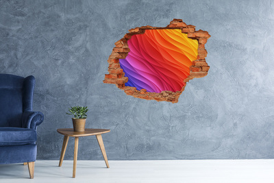 Hole in the wall sticker A Wave of Color in a Hole in the Wall