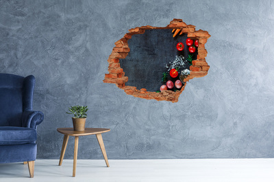 3D wall hole wallpaper The charm of a hole-in-the-wall culinary experience
