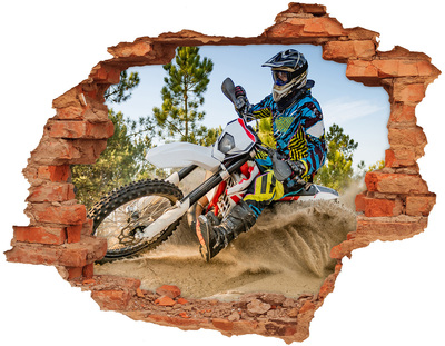 3D wall hole Motocross in action