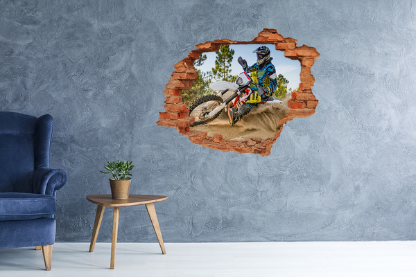 3D wall hole Motocross in action