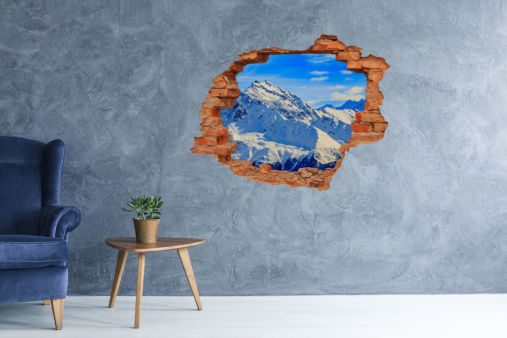 Hole wall sticker Colorful tree