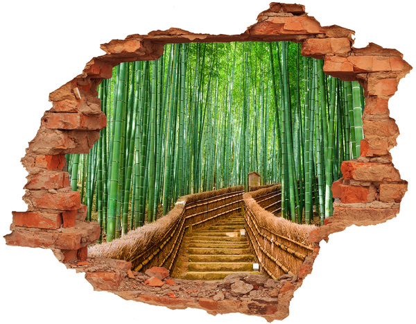 Hole in the wall decal Bamboo Forest Escape