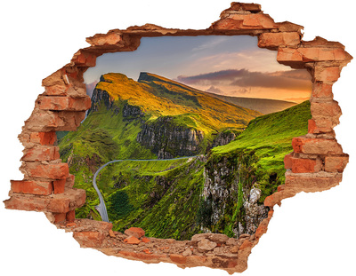 Hole in the wall sticker Green Hills of Scotland
