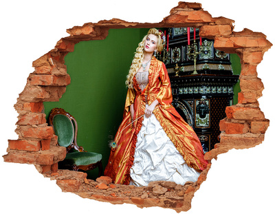 Hole wall sticker A royal ball in a historic interior