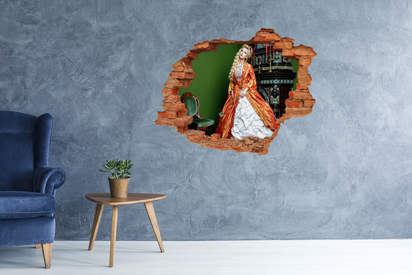 Hole wall sticker A royal ball in a historic interior