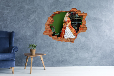 Hole wall sticker A royal ball in a historic interior