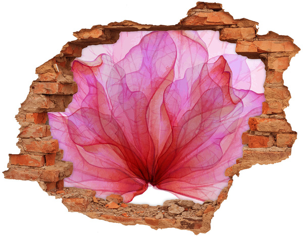 Hole wall sticker A floral burst of color