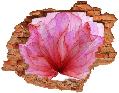 Hole wall sticker A floral burst of color