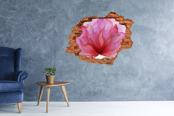 Hole wall sticker A floral burst of color