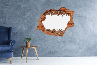 Hole wall sticker Broken coffee bean wall