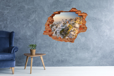 Hole in the wall decal Santorini in Greece