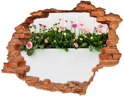 Hole in the wall decal Hole in the Wall Flower Garden