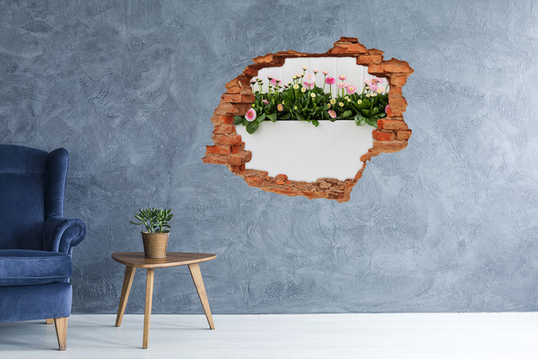 Hole in the wall decal Hole in the Wall Flower Garden