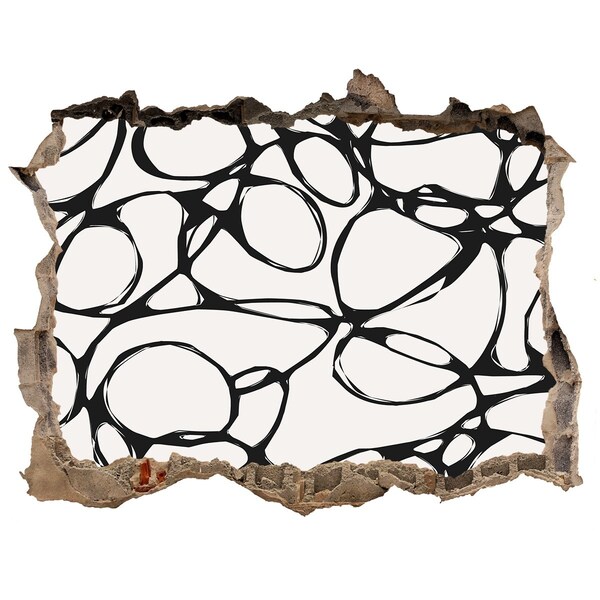 Hole wall sticker Abstract patterns on the wall