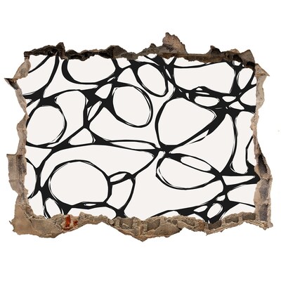 Hole wall sticker Abstract patterns on the wall