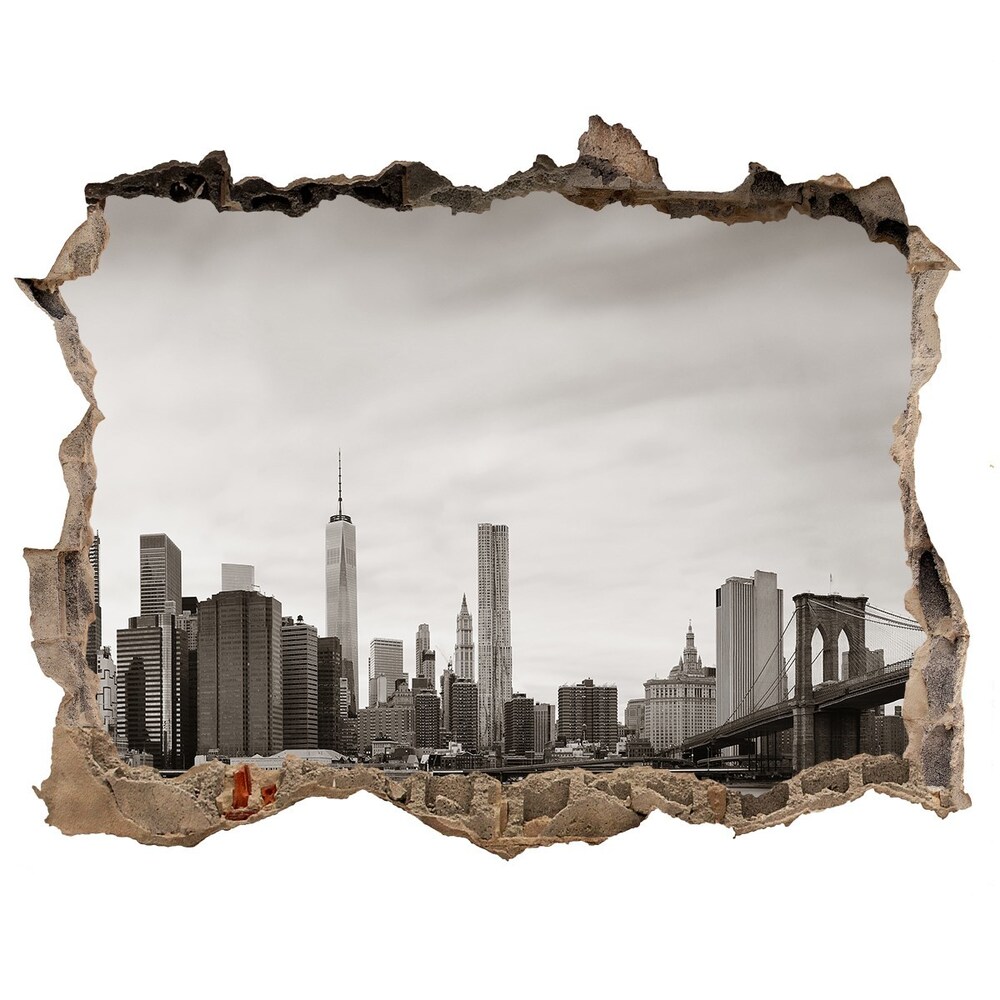 Hole wall sticker Manhattan New York