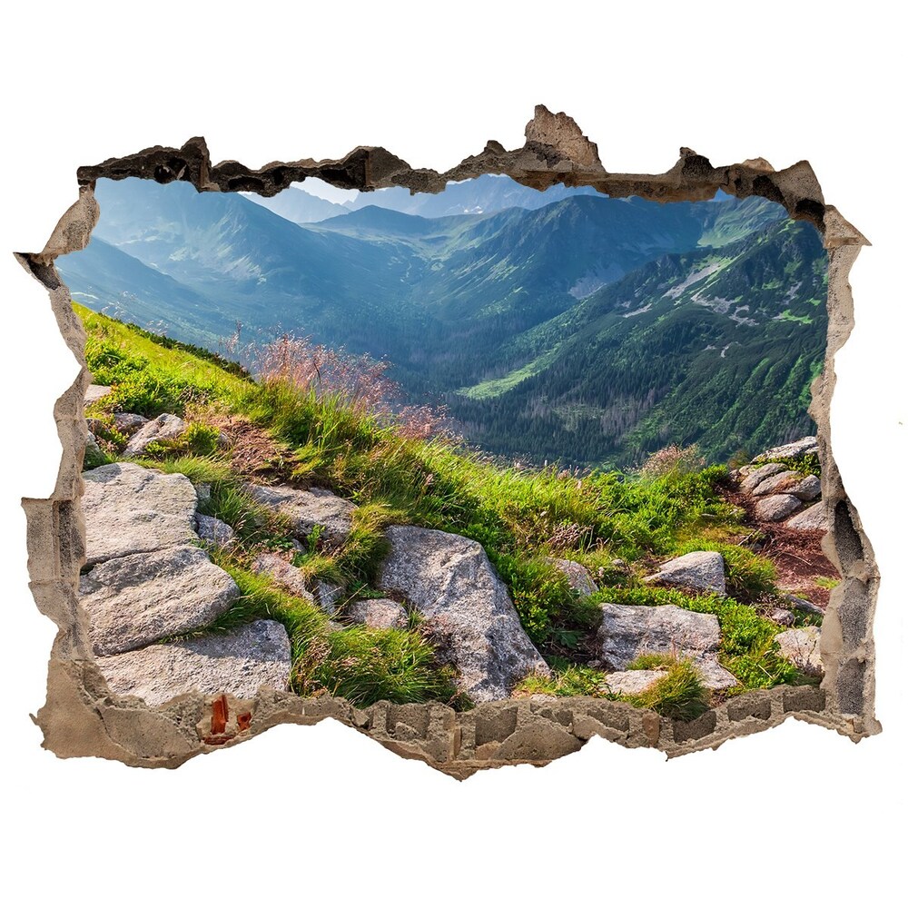 Hole in the wall decal Sunrise of the Tatra Mountains