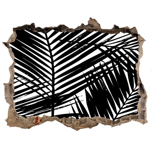 Hole wall sticker Palm leaves