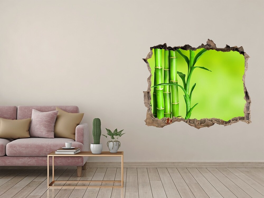 Hole in the wall decal Bamboo