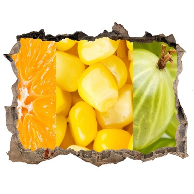 Hole wall sticker Fruit Mural in a Hole in the Wall