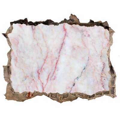 Hole wall sticker A stone hole with a marble interior