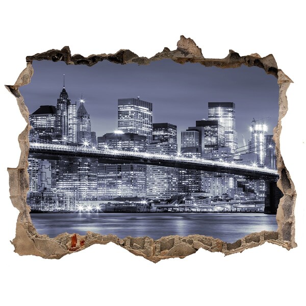 Hole wall sticker Manhattan New York