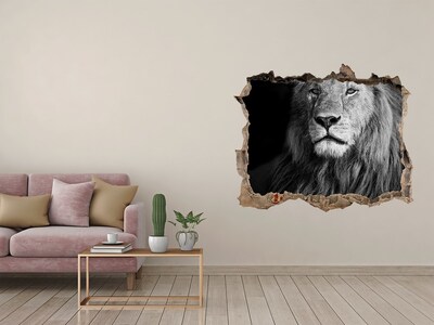 3D wall hole Lion