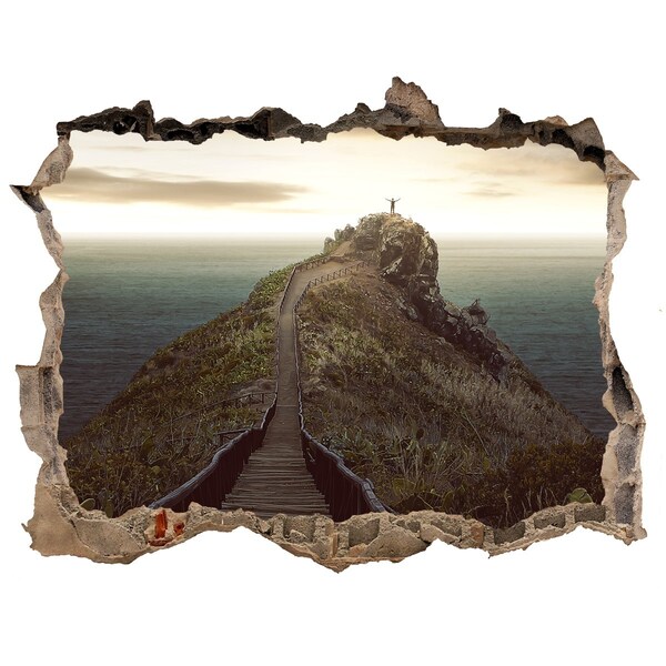 Hole wall sticker Path to Heaven