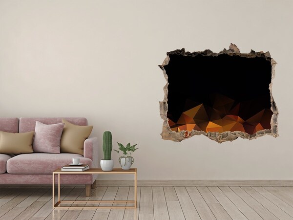 Hole in the wall sticker The interior of the volcano