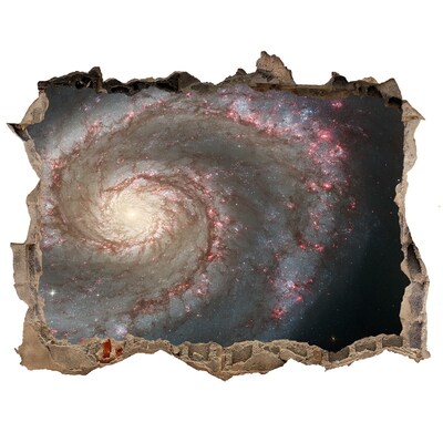 3D wall hole wallpaper Nebula