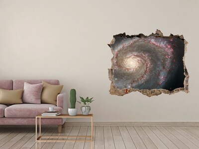 3D wall hole wallpaper Nebula