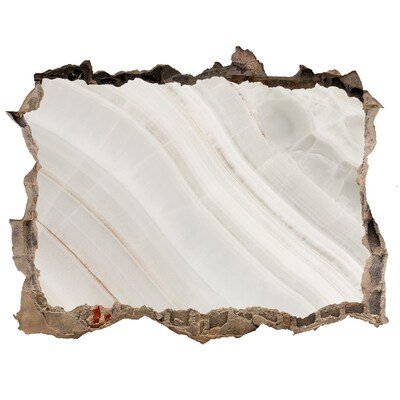 Hole in the wall decal Stone crack with alabaster