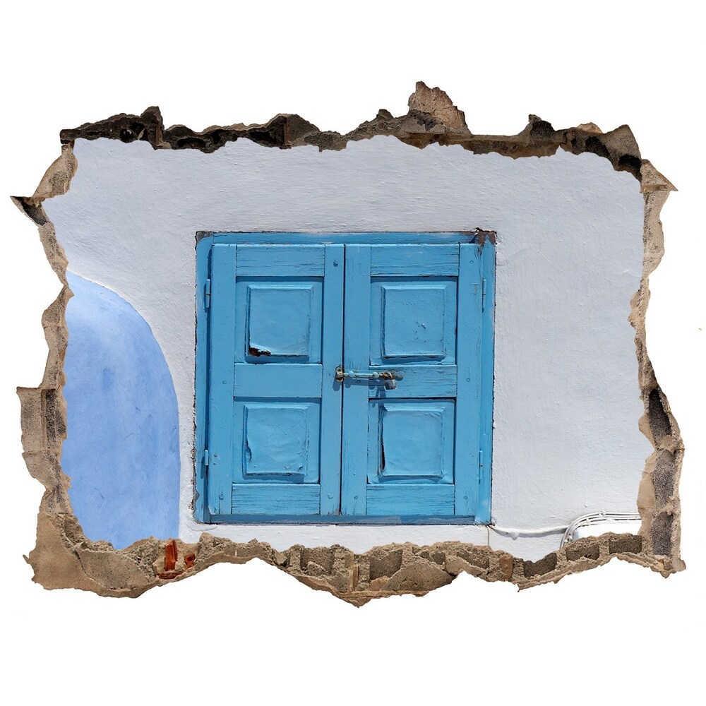 Hole in the wall sticker Santorini Greece