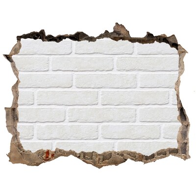 Hole in the wall decal Brick wall