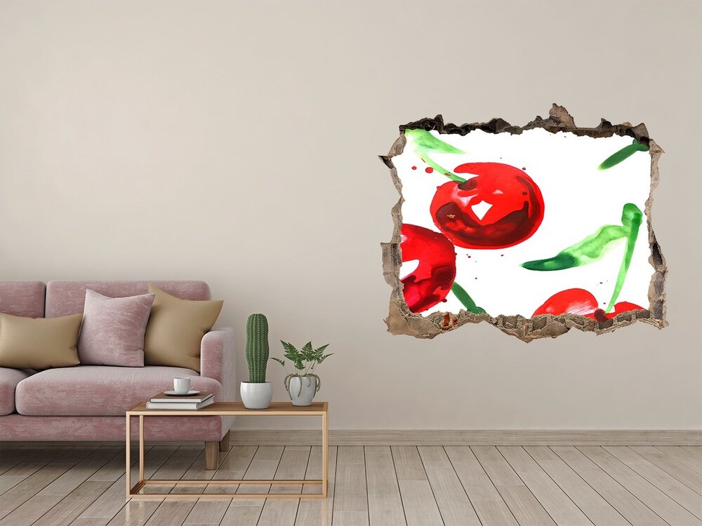 Hole wall sticker Cherries