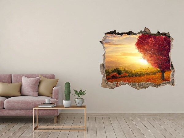 Hole in the wall sticker Autumn in the mountains