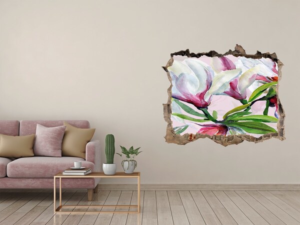 Hole wall sticker Magnolia flowers