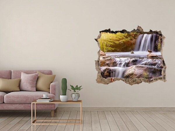 Hole in the wall decal Waterfall in the forest