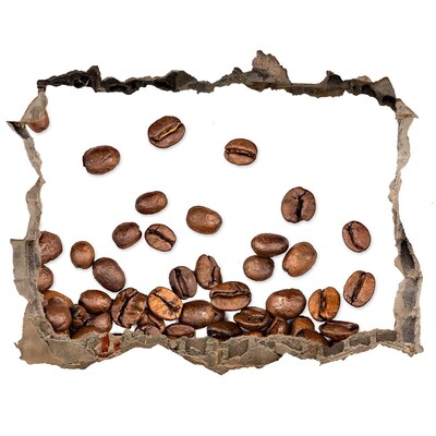 Hole in the wall decal Coffee beans