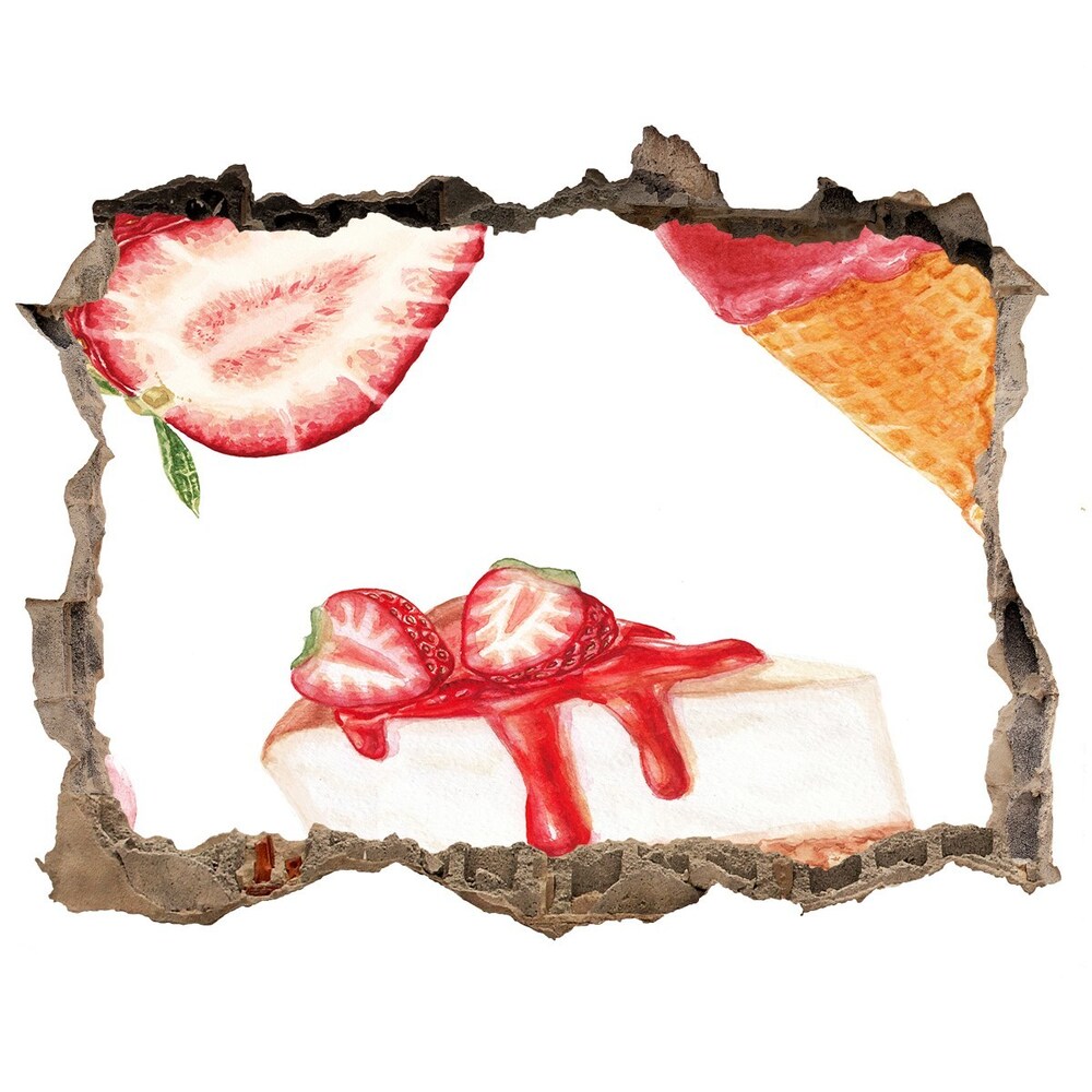 Hole wall sticker Dessert