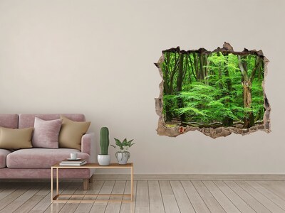 3D wall hole Dutch forest