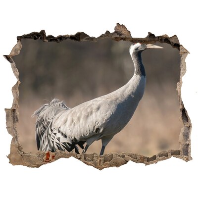 Hole wall sticker Heron