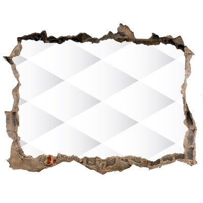 Hole in the wall decal Square background