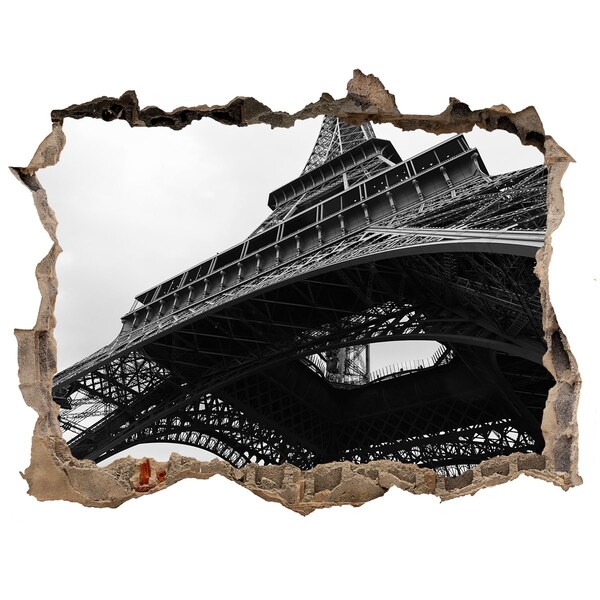 Hole in the wall sticker Eiffel Paris tower