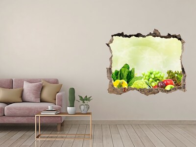 Hole in the wall decal Vegetables