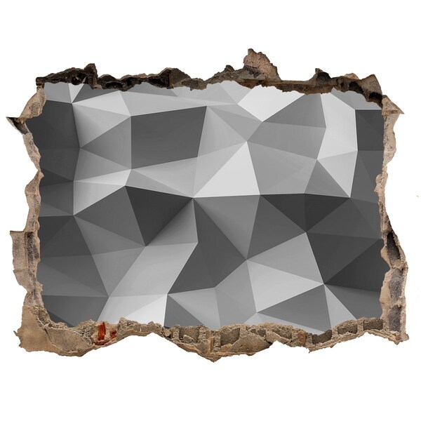 Hole in the wall decal Geometric hole in the wall